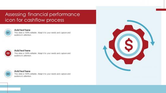 Assessing Financial Performance Icon For Cashflow Process