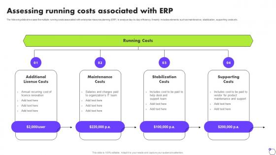 Assessing Running Costs Associated With ERP Deploying ERP Software System Solutions