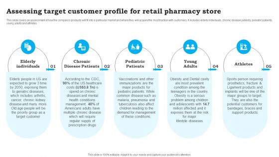 Assessing Target Customer Profile For Retail CVS Pharmacy Business Plan Sample BP SS