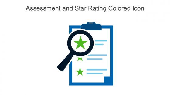 Assessment And Star Rating Colored Icon In Powerpoint Pptx Png And Editable Eps Format