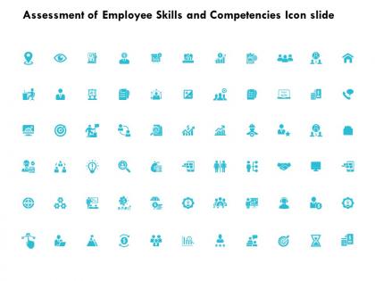 Assessment of employee skills and competencies icon slide target k254 ppt slides