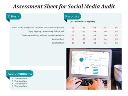 Assessment sheet for social media audit