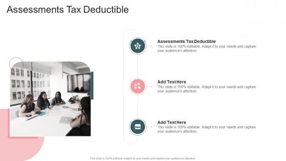 Assessments Tax Deductible In Powerpoint And Google Slides Cpb