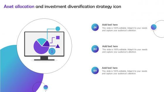 Asset Allocation And Investment Diversification Strategy Icon
