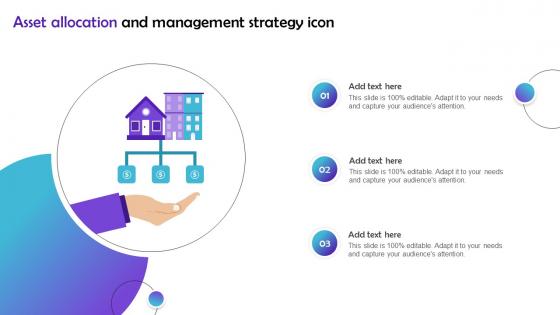 Asset Allocation And Management Strategy Icon