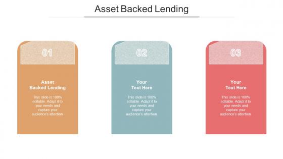 Asset backed lending ppt powerpoint presentation file graphics pictures cpb