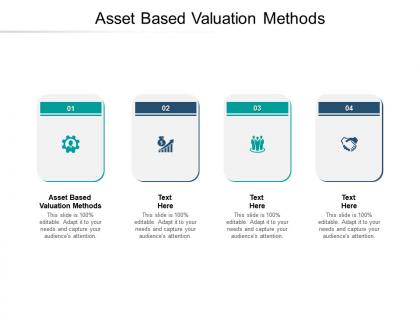 Asset based valuation methods ppt powerpoint presentation icon vector cpb