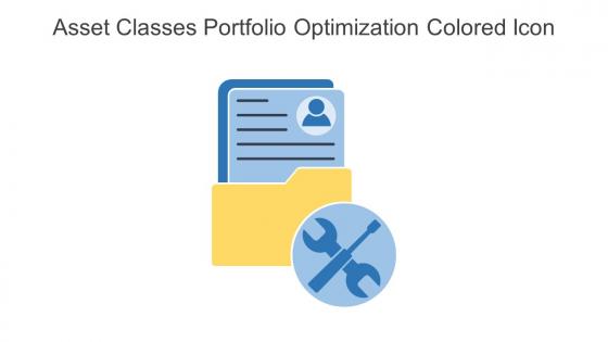 Asset Classes Portfolio Optimization Colored Icon In Powerpoint Pptx Png And Editable Eps Format