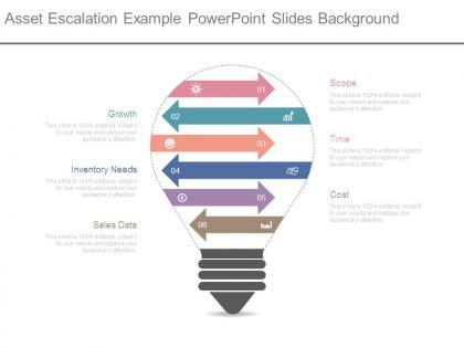 Asset escalation example powerpoint slides background