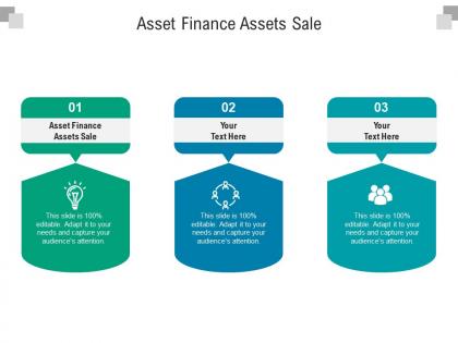 Asset finance assets sale ppt powerpoint presentation outline slideshow cpb