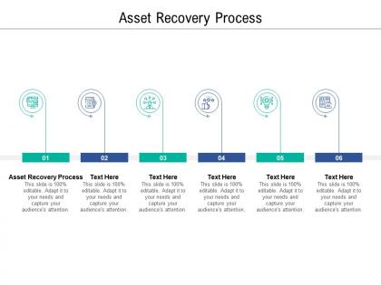 Asset recovery process ppt powerpoint presentation layouts examples cpb