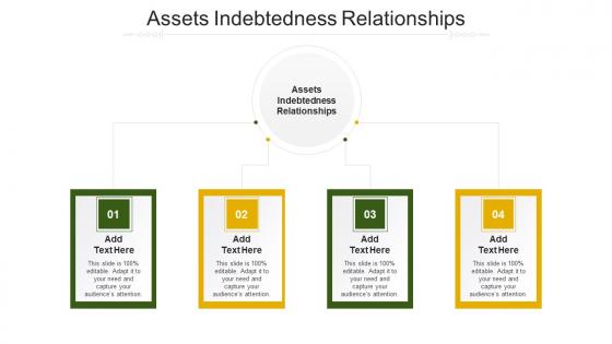 Assets Indebtedness Relationships In Powerpoint And Google Slides Cpb