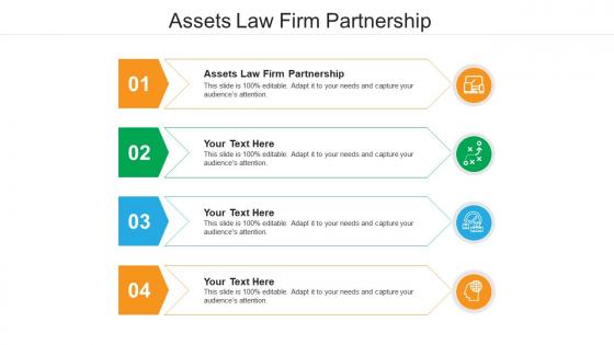 Assets law firm partnership ppt powerpoint presentation file smartart cpb