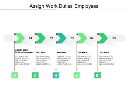 Assign work duties employees ppt powerpoint presentation model graphics cpb