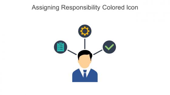 Assigning Responsibility Colored Icon In Powerpoint Pptx Png And Editable Eps Format