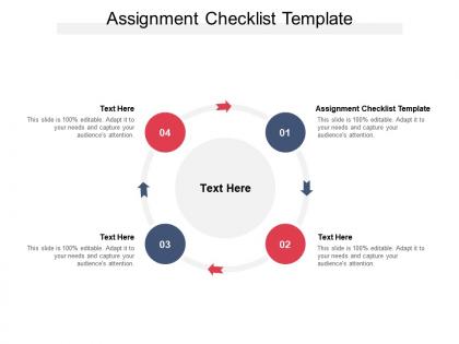 Assignment checklist template ppt powerpoint presentation infographics file formats cpb