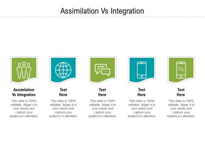 Assimilation vs integration ppt powerpoint presentation professional files cpb