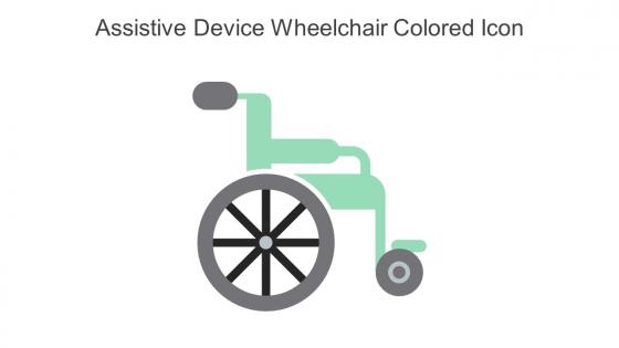 Assistive Device Wheelchair Colored Icon In Powerpoint Pptx Png And Editable Eps Format