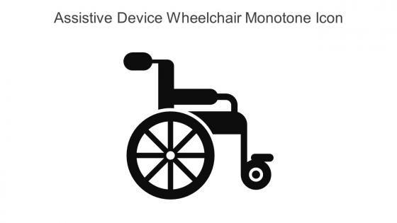 Assistive Device Wheelchair Monotone Icon In Powerpoint Pptx Png And Editable Eps Format