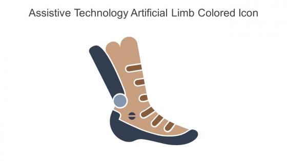 Assistive Technology Artificial Limb Colored Icon In Powerpoint Pptx Png And Editable Eps Format