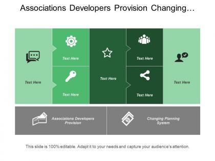 Associations developers provision changing planning system encouraging developers