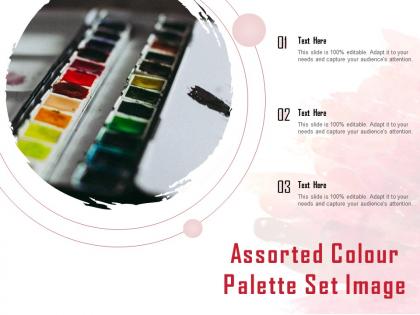 Assorted colour palette set image