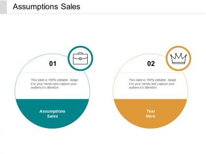 Assumptions sales ppt powerpoint presentation gallery deck cpb