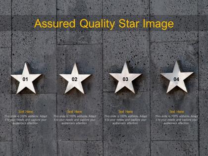 Assured quality star image