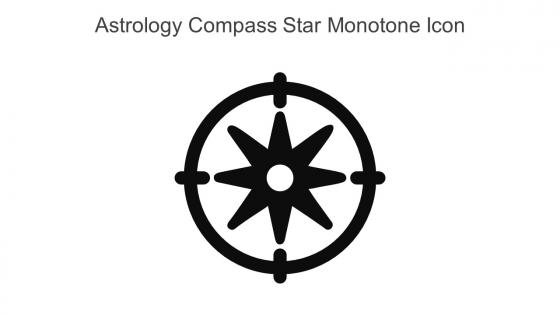 Astrology Compass Star Monotone Icon In Powerpoint Pptx Png And Editable Eps Format