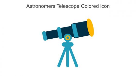 Astronomers Telescope Colored Icon In Powerpoint Pptx Png And Editable Eps Format