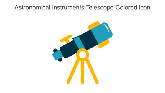 Astronomical Instruments Telescope Colored Icon In Powerpoint Pptx Png And Editable Eps Format