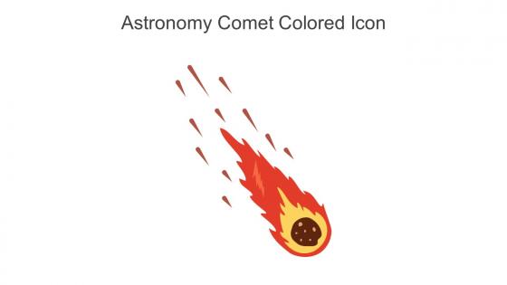 Astronomy Comet Colored Icon In Powerpoint Pptx Png And Editable Eps Format