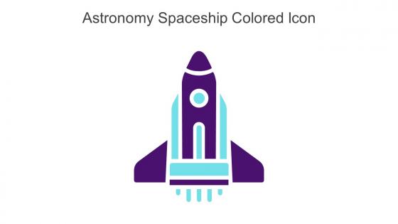 Astronomy Spaceship Colored Icon In Powerpoint Pptx Png And Editable Eps Format