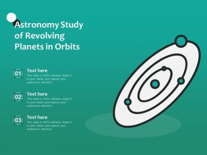 Astronomy study of revolving planets in orbits