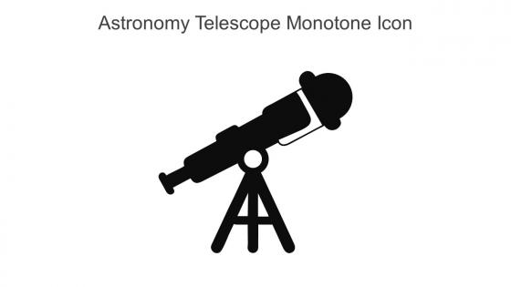 Astronomy Telescope Monotone Icon In Powerpoint Pptx Png And Editable Eps Format