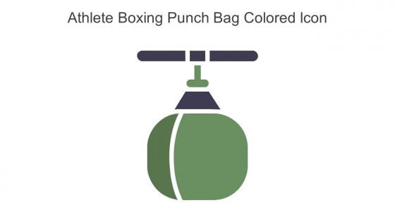 Athlete Boxing Punch Bag Colored Icon In Powerpoint Pptx Png And Editable Eps Format