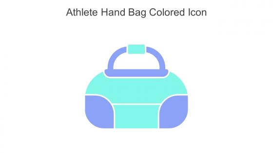 Athlete Hand Bag Colored Icon In Powerpoint Pptx Png And Editable Eps Format