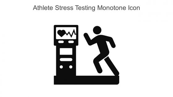 Athlete Stress Testing Monotone Icon In Powerpoint Pptx Png And Editable Eps Format