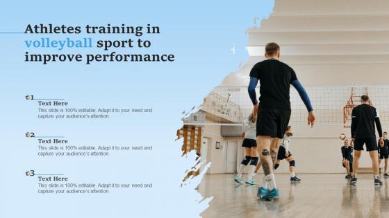 Athletes Training In Volleyball Sport To Improve Performance