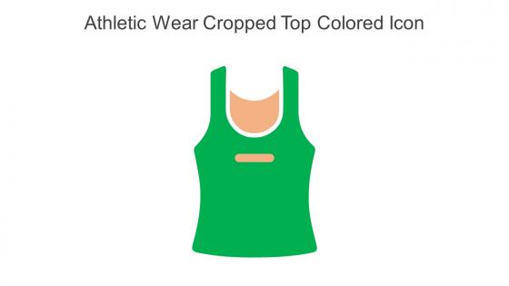 Athletic Wear Cropped Top Colored Icon In Powerpoint Pptx Png And Editable Eps Format