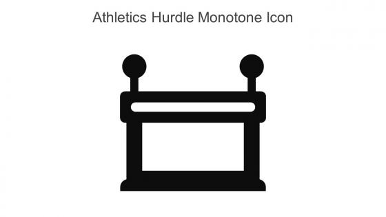 Athletics Hurdle Monotone Icon In Powerpoint Pptx Png And Editable Eps Format