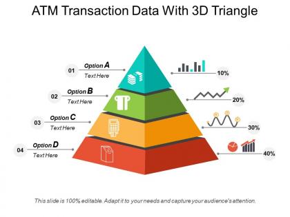 Atm transaction data with 3d triangle