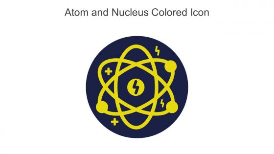 Atom And Nucleus Colored Icon In Powerpoint Pptx Png And Editable Eps Format