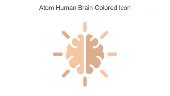 Atom Human Brain Colored Icon In Powerpoint Pptx Png And Editable Eps Format
