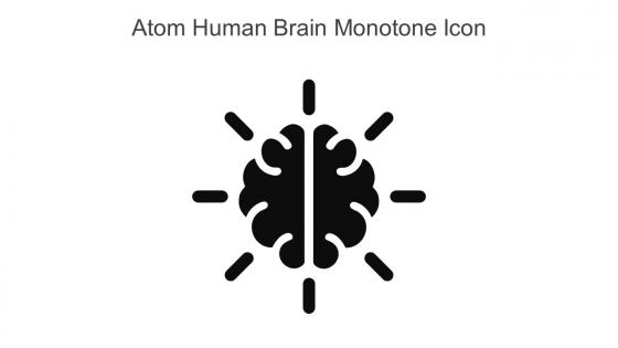 Atom Human Brain Monotone Icon In Powerpoint Pptx Png And Editable Eps Format