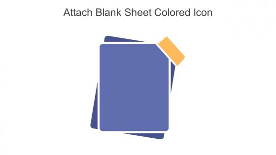 Attach Blank Sheet Colored Icon In Powerpoint Pptx Png And Editable Eps Format
