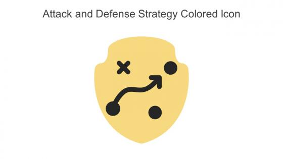 Attack And Defense Strategy Colored Icon In Powerpoint Pptx Png And Editable Eps Format
