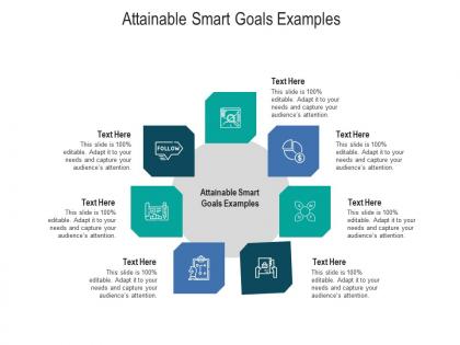 Attainable smart goals examples ppt powerpoint presentation inspiration graphics design cpb