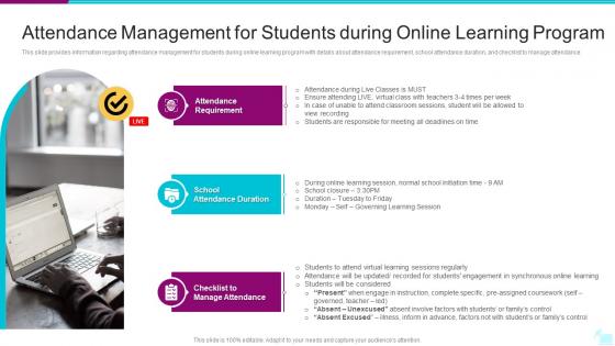 Attendance Management For Students Digital Learning Playbook