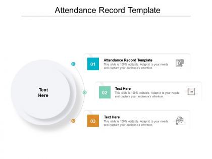 Attendance record template ppt powerpoint presentation model format cpb
